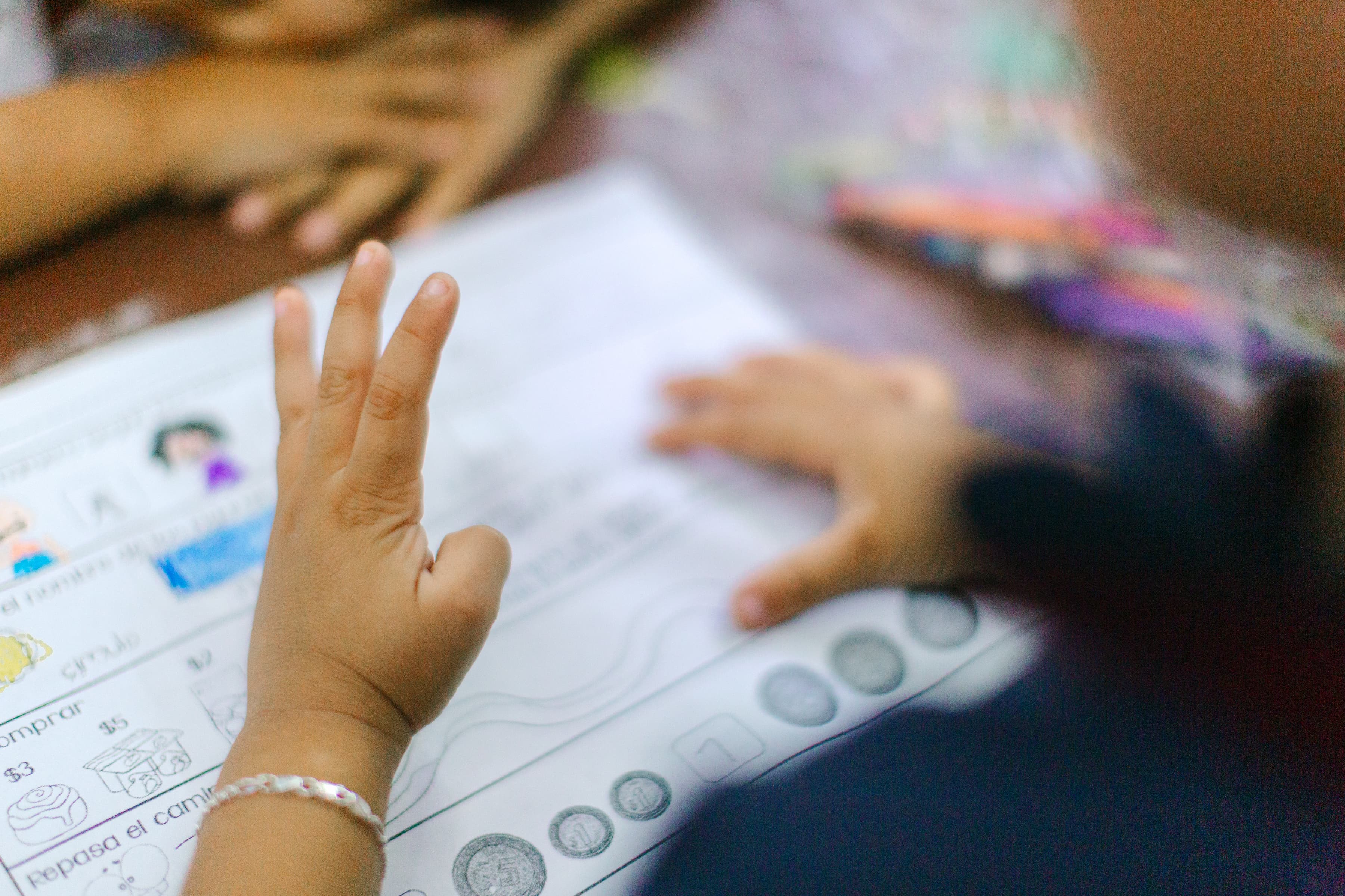 Students learning at Nava School